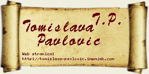 Tomislava Pavlović vizit kartica